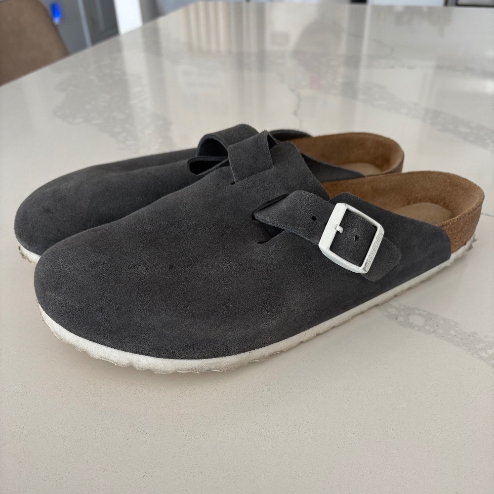 BIRKENSTOCK Boston Blue/Grey Suede Sz. EU44 ~ US 11